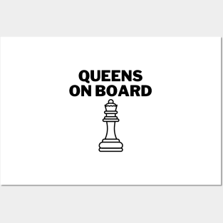 Chess Queens On board Posters and Art